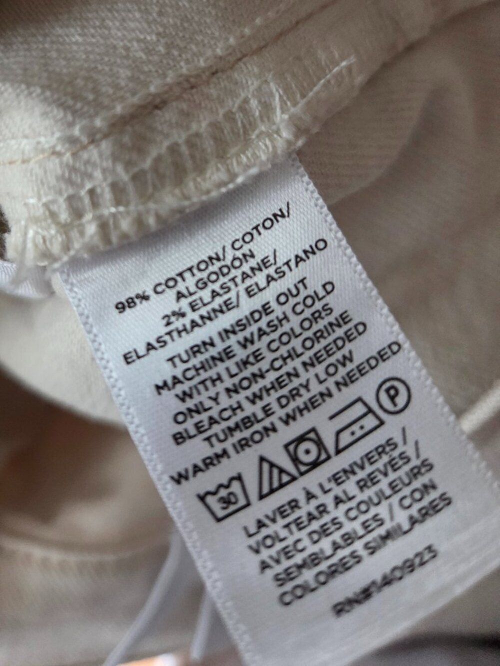 EUC LOFT MADE & LOVED CREAM THE GIRLFRIEND JEANS SIZE 31 / 12 - Picture 13 of 16